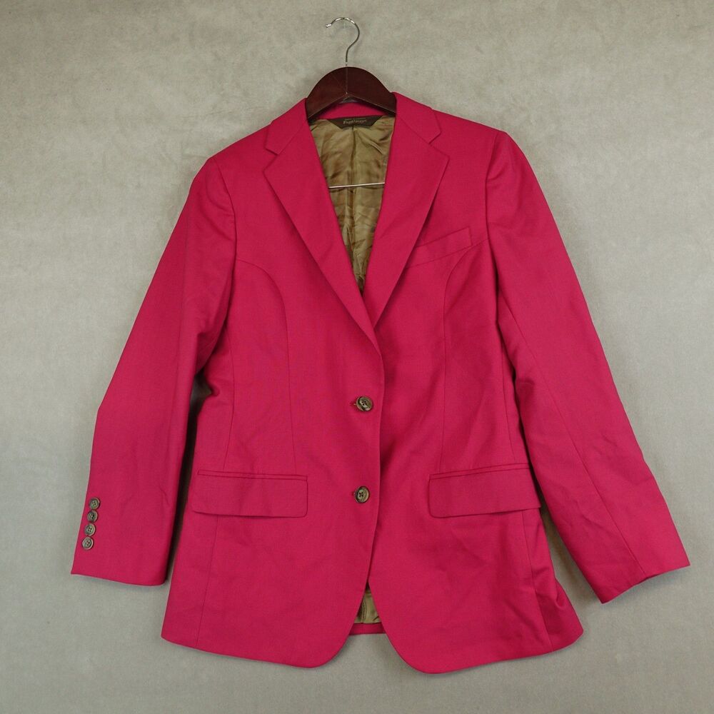 VTG Paul Stuart Blazer Women 6 Pink Wool Jacket Coat Career Office Canada Made